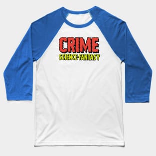 Crime Science Fantasy Comic Tee Baseball T-Shirt